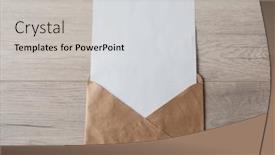  Presentation with envelope - Amazing slide set having blank-envelope-with-white-blank backdrop and a light gray colored foreground