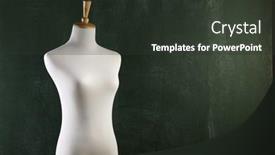  Presentation with mannequin - Amazing theme having blank-female-mannequin-in-front backdrop and a  colored foreground