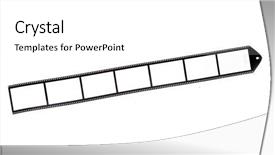  Presentation with film strip - Presentation design enhanced with blank film strip background and a white colored foreground