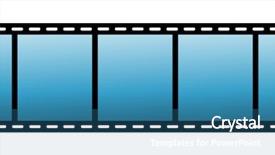  Presentation with film strip - Beautiful PPT layouts featuring blank film strip backdrop and a teal colored foreground
