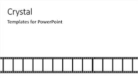  Presentation with film strip - Audience pleasing slides consisting of blank film strip backdrop and a white colored foreground