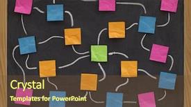  Presentation with flowchart - Beautiful presentation featuring blank flowchart mind map backdrop and a tawny brown colored foreground