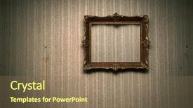  Presentation with retro - Beautiful presentation featuring blank frames - old ornamented frame on retro backdrop and a violet colored foreground