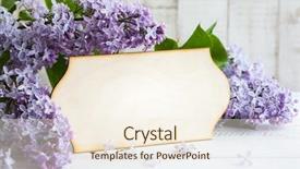  Presentation with greeting card - Amazing presentation having blank frames - wooden greeting card and wreath backdrop and a cream colored foreground