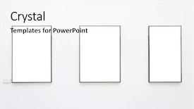  Presentation with art gallery - Amazing slides having blank frames on the wall backdrop and a white colored foreground