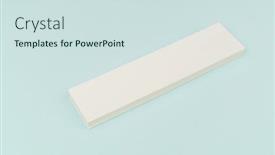  Presentation with gift - PPT theme consisting of blank-gift-card-on-blue background and a sky blue colored foreground