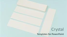  Presentation with gift - Theme consisting of blank-gift-card-on-blue background and a sky blue colored foreground