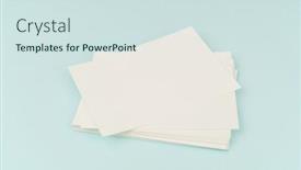  Presentation with gift - Slides featuring blank-gift-card-on-blue background and a sky blue colored foreground