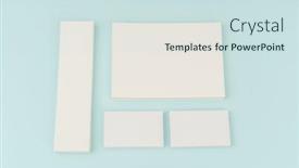  Presentation with gift - Slide set featuring blank-gift-card-on-blue background and a sky blue colored foreground