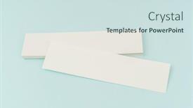  Presentation with gift - Amazing PPT theme having blank-gift-card-on-blue backdrop and a sky blue colored foreground