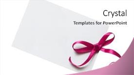  Presentation with gift - Audience pleasing theme consisting of blank gift tag backdrop and a white colored foreground