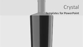  Presentation with liquor - Theme enhanced with blank-gin-bottle-liquor-drink background and a light gray colored foreground