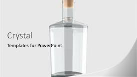  Presentation with liquor - Slide deck featuring blank-gin-bottle-liquor-drink background and a white colored foreground