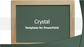  Presentation with green chalkboard - Slide set featuring blank green chalkboard on white background background and a dark gray colored foreground