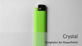  Presentation with cigar - Cool new PPT layouts with blank green cigar lighter backdrop and a light gray colored foreground