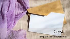  Presentation with greeting card - Amazing PPT theme having blank-greeting-card-invitation-mockup backdrop and a mint green colored foreground