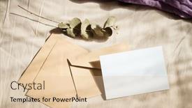  Presentation with greeting card - Audience pleasing PPT layouts consisting of blank-greeting-card-invitation-mockup backdrop and a lemonade colored foreground