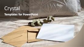  Presentation with feminine - Beautiful theme featuring blank-greeting-card-invitation-mockup backdrop and a dark gray colored foreground