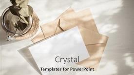  Presentation with greeting card - PPT layouts enhanced with blank-greeting-card-invitation-mockup background and a lemonade colored foreground