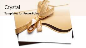  Presentation with birthday card - Amazing presentation theme having blank greeting card isolated backdrop and a lemonade colored foreground