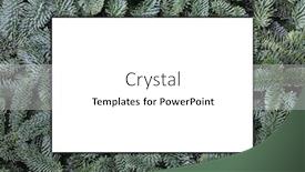  Presentation with christmas card - Audience pleasing theme consisting of blank-greeting-card-over-natural backdrop and a white colored foreground