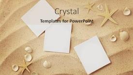  Presentation with beach frame - Beautiful slides featuring blank-greeting-card backdrop and a soft green colored foreground