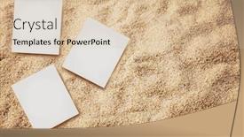  Presentation with beach frame - Theme with blank-greeting-card background and a lemonade colored foreground