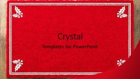  Presentation with welcome - Audience pleasing presentation theme consisting of blank holiday red welcome mat backdrop and a black colored foreground