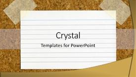  Presentation with cork - Presentation theme featuring blank index card stuck background and a white colored foreground