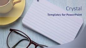  Presentation with coffee cup - Theme with blank-index-cards background and a lemonade colored foreground