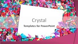  Presentation with colorful celebration - Slides enhanced with blank-invitation-in-a-pile background and a white colored foreground