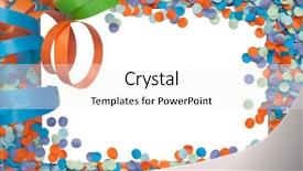  Presentation with birthday invitation - Slides enhanced with blank invitation background and a white colored foreground