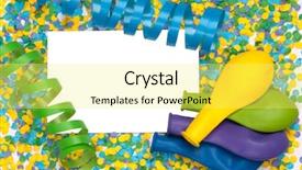  Presentation with birthday invitation - Cool new slides with blank invitation backdrop and a yellow colored foreground