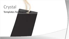  Presentation with blank - Presentation theme consisting of blank label isolated on white background background and a white colored foreground