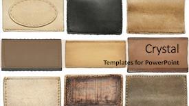  Presentation with jeans - Colorful PPT layouts enhanced with blank leather jeans labels isolated backdrop and a coral colored foreground