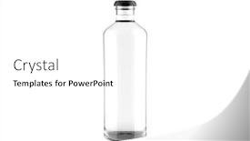  Presentation with liquor - Cool new presentation theme with blank-liquor-bottle-drink-product backdrop and a white colored foreground