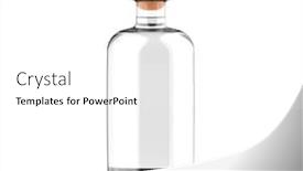  Presentation with liquor - PPT theme enhanced with blank-liquor-bottle-drink-product background and a white colored foreground