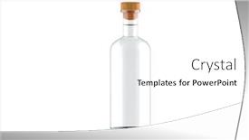  Presentation with liquor - Theme consisting of blank-liquor-bottle-drink-product background and a white colored foreground