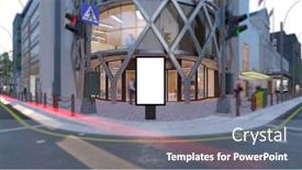  Presentation with vertical - PPT theme with blank-mock-up-of-vertical background and a seafoam green colored foreground