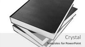  Presentation with stack books - Slides consisting of blank-mockup-stack-of-3 and a light gray colored foreground