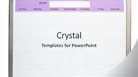  Presentation with next year - Cool new presentation theme with next year plan - blank monthly calendar and pen backdrop and a sky blue colored foreground