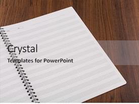 Blank Musical Notes Book Mock PPT template 37 | CrystalGraphics