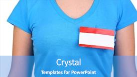  Presentation with clothes - Amazing theme having blank nametag on girl's backdrop and a teal colored foreground