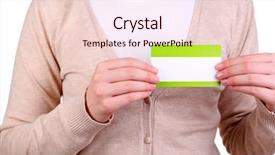  Presentation with clothes - Audience pleasing PPT layouts consisting of blank nametag on girl's backdrop and a lemonade colored foreground