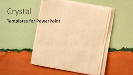  Presentation with orange abstract - Slides with blank-napkin-against-abstract-paper background and a lemonade colored foreground