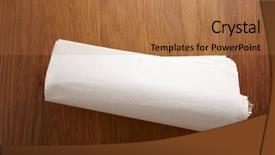  Presentation with copy space leadership - Amazing presentation theme having blank newspaper with copy space backdrop and a coral colored foreground