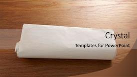  Presentation with newspaper - Slide set featuring blank newspaper with copy space background and a soft green colored foreground