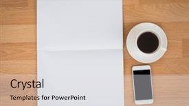  Presentation with christmas empty blank letter - Colorful presentation enhanced with blank newspaper with empty space backdrop and a white colored foreground