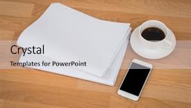  Presentation with christmas empty blank letter - PPT theme consisting of blank newspaper with empty space background and a  colored foreground