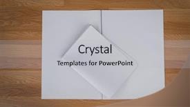  Presentation with newspaper - Slide deck featuring blank newspaper with empty space background and a  colored foreground